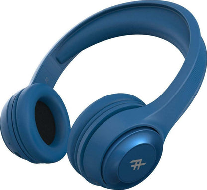 Ifrogz Aurora Noise Isolating Bluetooth Headphones On-Ear Controls and Mic Blue