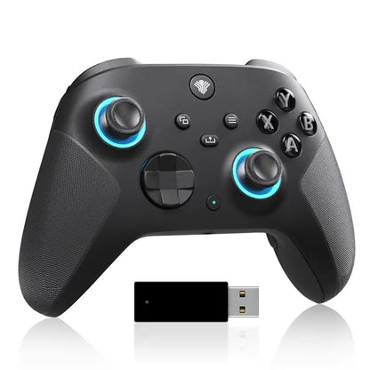YUYIU Macro Wireless Halleffect Controller for XBOX ONE | XBOX X/S and Steam PC with Hall Effect Joysticks, Programmable, Turbo, Dual Switch Triggers, Dual Vibration, 7 RGB Lights, 3.5Mm Audio Jack, 1000Mah Battery