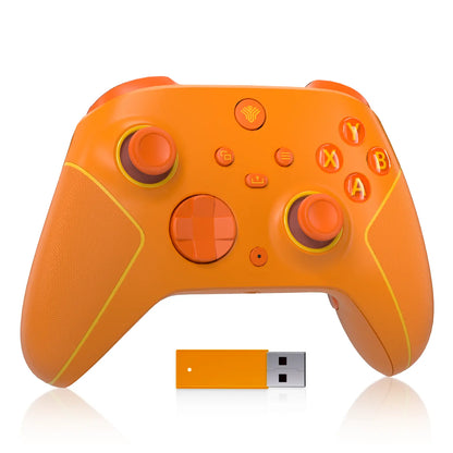 YUYIU Macro Wireless Halleffect Controller for XBOX ONE | XBOX X/S and Steam PC with Hall Effect Joysticks, Programmable, Turbo, Dual Switch Triggers, Dual Vibration, 7 RGB Lights, 3.5Mm Audio Jack, 1000Mah Battery
