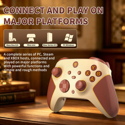 YUYIU Macro Wireless Halleffect Controller for XBOX ONE | XBOX X/S and Steam PC with Hall Effect Joysticks, Programmable, Turbo, Dual Switch Triggers, Dual Vibration, 7 RGB Lights, 3.5Mm Audio Jack, 1000Mah Battery