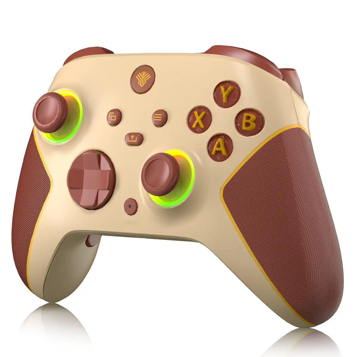YUYIU Macro Wireless Halleffect Controller for XBOX ONE | XBOX X/S and Steam PC with Hall Effect Joysticks, Programmable, Turbo, Dual Switch Triggers, Dual Vibration, 7 RGB Lights, 3.5Mm Audio Jack, 1000Mah Battery