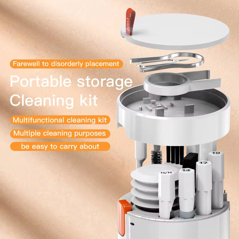 20 in 1 / 8 in 1 Digital Camera Headset Mobile Phone Laptop Keyboard Cleaning Tool Set Cleaning Brush Clean Pen for Airpods Pro