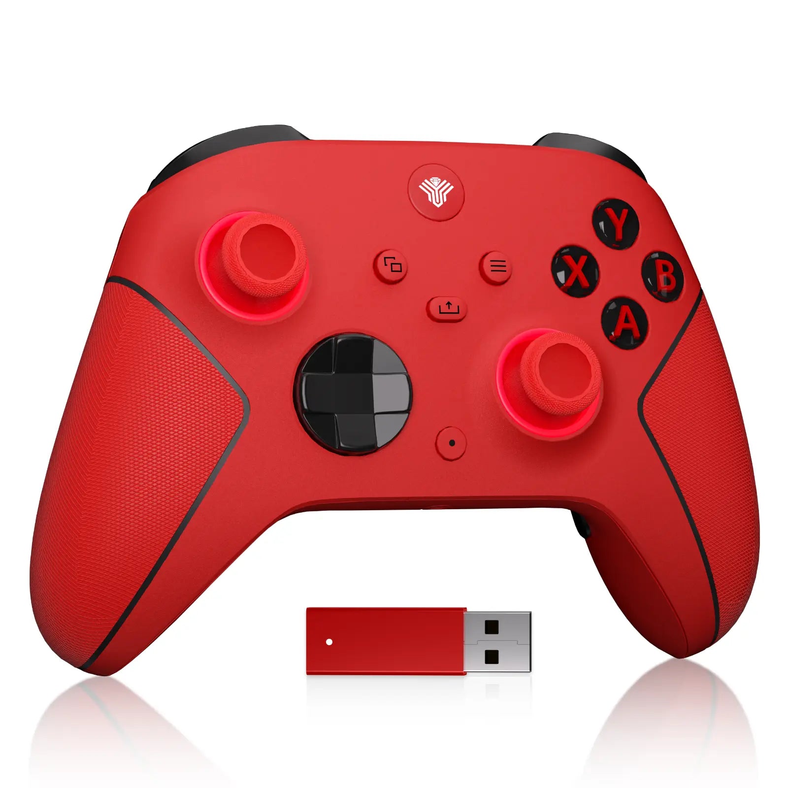 YUYIU Macro Wireless Halleffect Controller for XBOX ONE | XBOX X/S and Steam PC with Hall Effect Joysticks, Programmable, Turbo, Dual Switch Triggers, Dual Vibration, 7 RGB Lights, 3.5Mm Audio Jack, 1000Mah Battery