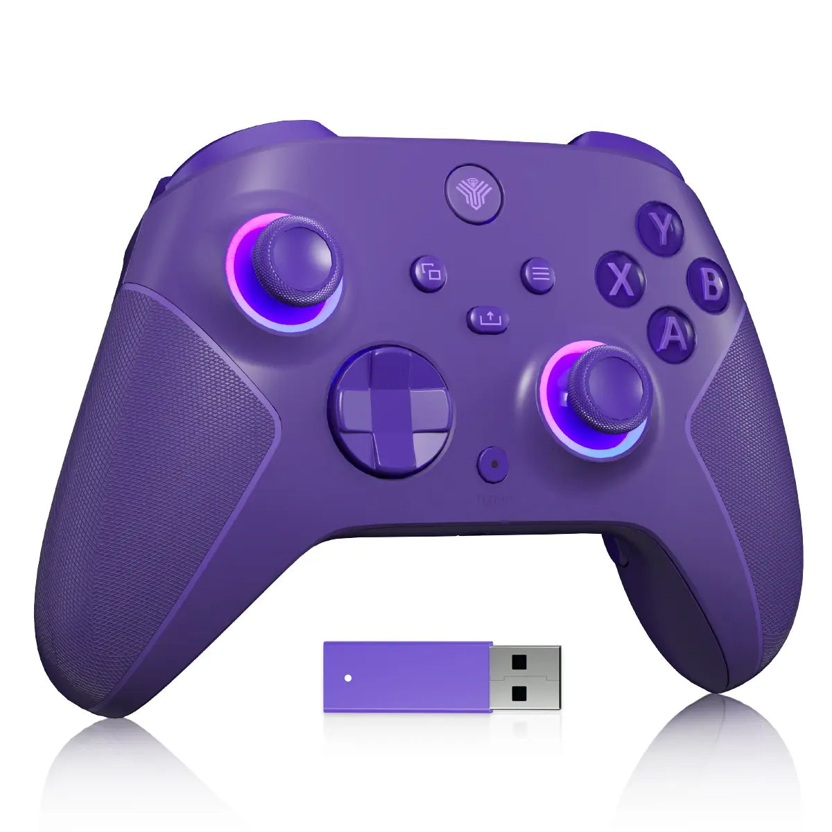YUYIU Macro Wireless Halleffect Controller for XBOX ONE | XBOX X/S and Steam PC with Hall Effect Joysticks, Programmable, Turbo, Dual Switch Triggers, Dual Vibration, 7 RGB Lights, 3.5Mm Audio Jack, 1000Mah Battery