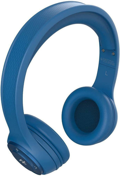 Ifrogz Aurora Noise Isolating Bluetooth Headphones On-Ear Controls and Mic Blue