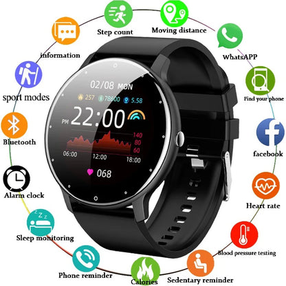 2026 All-in-One Smart Watch for Men and Women - Heart Rate Monitor, Waterproof, and Fitness Tracker for Android & iOS