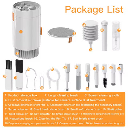 20 in 1 / 8 in 1 Digital Camera Headset Mobile Phone Laptop Keyboard Cleaning Tool Set Cleaning Brush Clean Pen for Airpods Pro