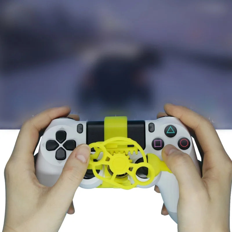 Mini Steering 3D Printing Wheel Racing Games Auxiliary Controller Game Joystick Simulator Gamepad for Sony PS4 Controller