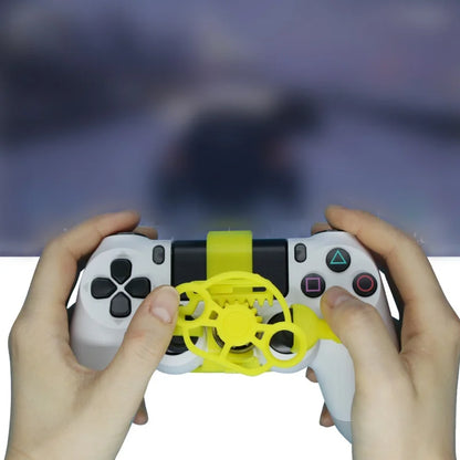 Mini Steering 3D Printing Wheel Racing Games Auxiliary Controller Game Joystick Simulator Gamepad for Sony PS4 Controller